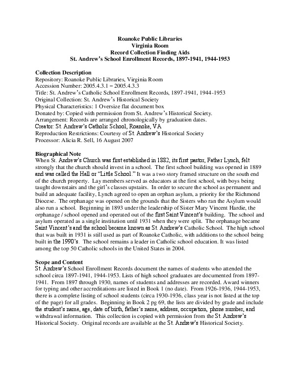 St. Andrews Catholic School Records.pdf