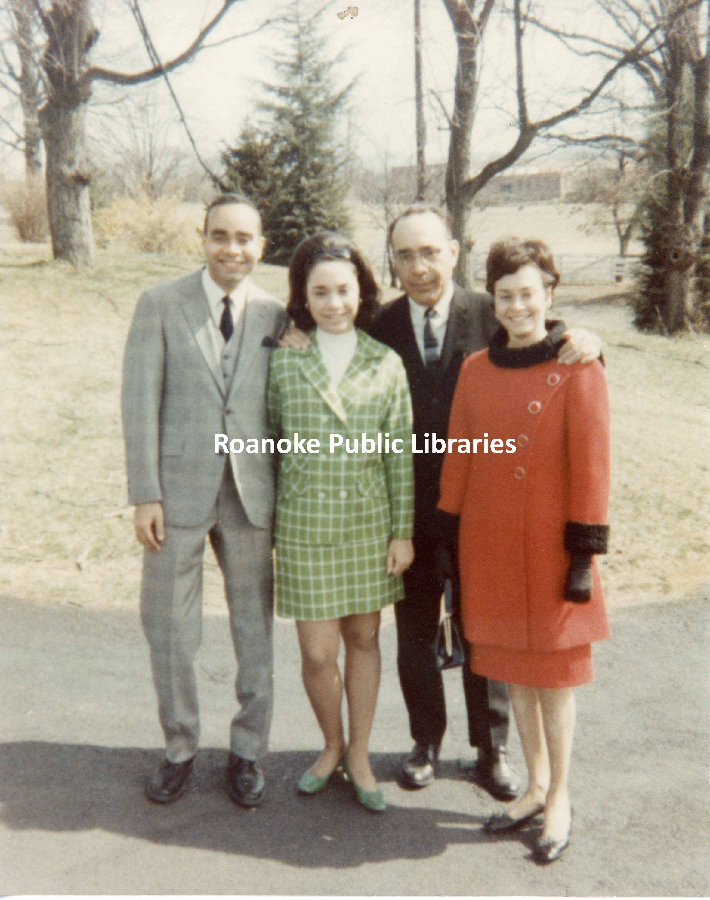 GB039 John Claytor III, Sandra Clytor, John B. Claytor Jr. and Ruth Claytor, Easter 1969.jpg