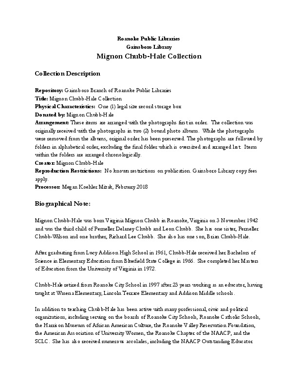 Mignon Chubb-Hale Collection.pdf