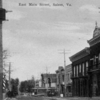 Details about   Jefferson Street Looking North Virginia Roanoke Old Vintage Linen Postcard 