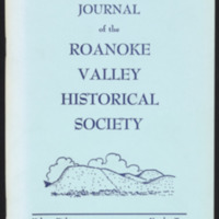 Journal of the Roanoke Valley Historical Society<br /><br />
Summer 1972<br /><br />
Volume 8, Number 2