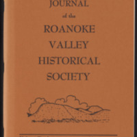 Journal of the Roanoke Valley Historical Society<br /><br />
1984<br /><br />
Volume 12, Number 1