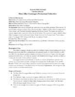 A Guide to the Mary Ellen Campagna Manuscript Collection.pdf