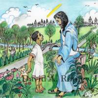 DR-A051 Untitled (Walking with Jesus)