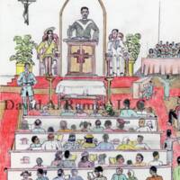 DR-A072 Untitled (Attending Sunday Service)