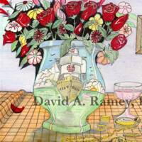 DR-A121 Untitled (Still Life of Flowers with Pocket Watch)