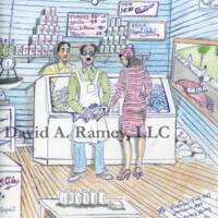DR-A194 Mr Martin's Fish Mkt., Gainsboro 1954